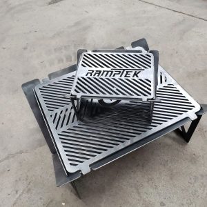 Large/small portable folding grill