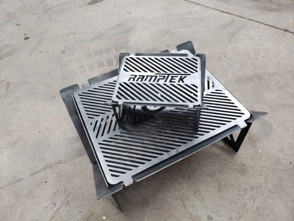 Large/small portable folding grill